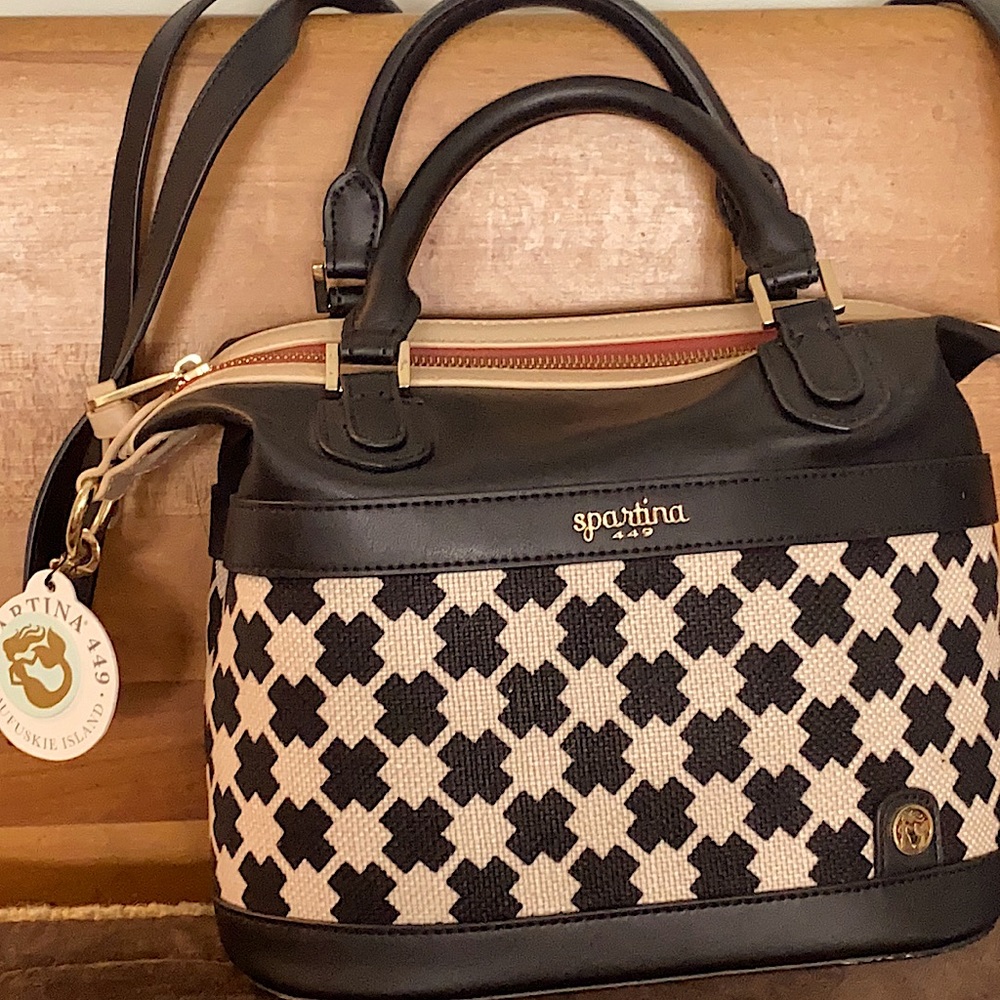 Spartina Houndstooth Purse